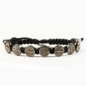 BENEDICTINE BLESSING BRACELET - BLACK MEDALS - Image 5