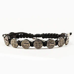 BENEDICTINE BLESSING BRACELET - BLACK MEDALS - Image 6