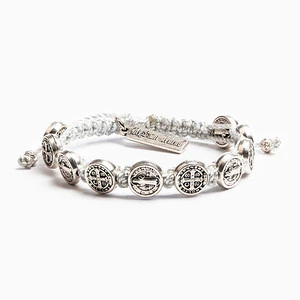 BENEDICTINE BLESSING BRACELET - SILVER MEDALS - Image 7