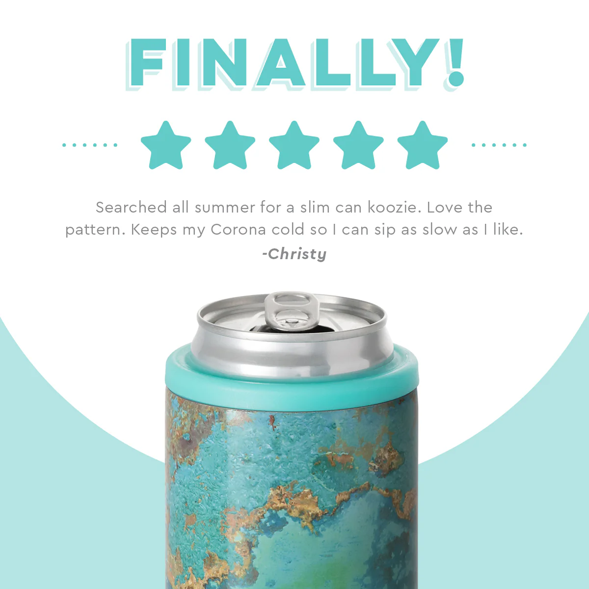 COPPER PATINA 12OZ SKINNY CAN COOLER - Image 11