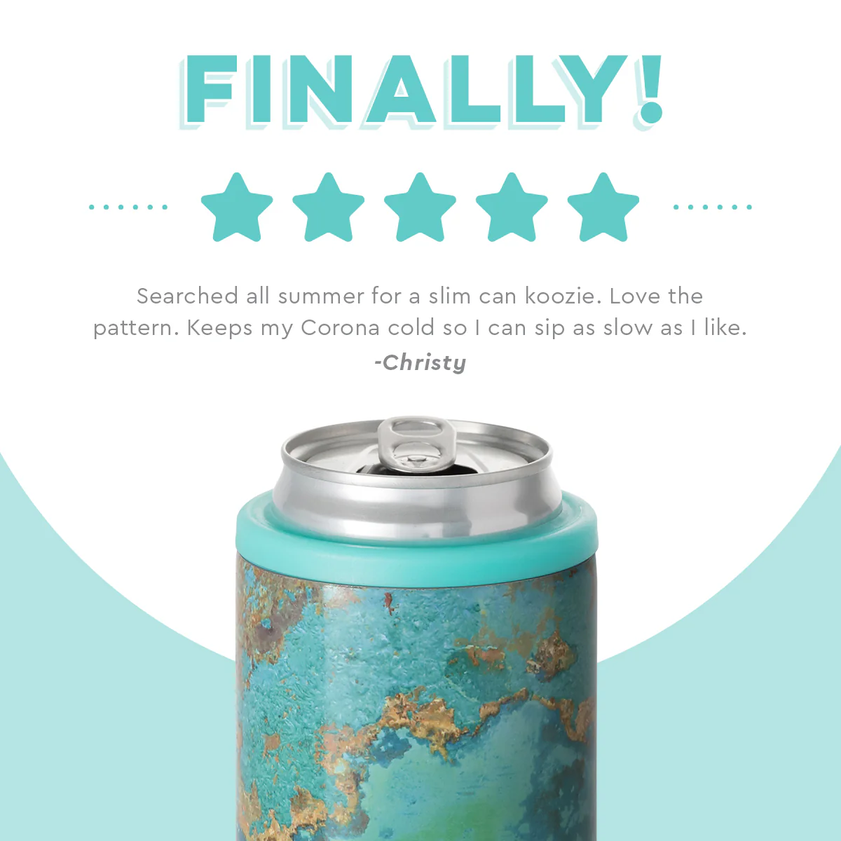 COPPER PATINA 12OZ SKINNY CAN COOLER - Image 12