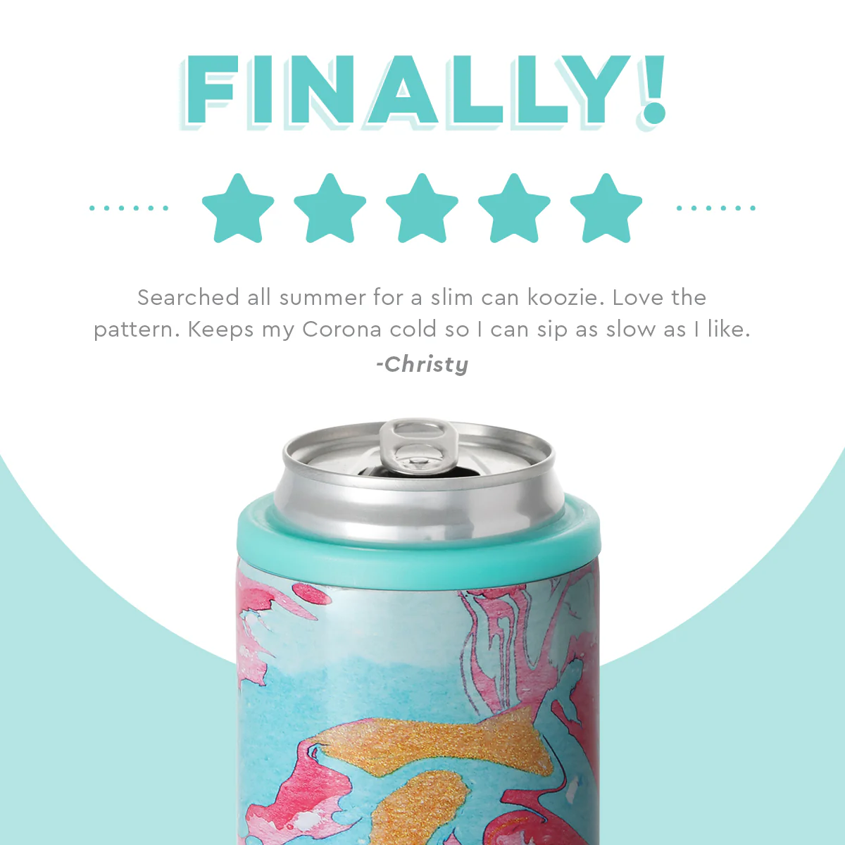 COTTON CANDY 12OZ. SKINNY CAN COOLER - Image 6