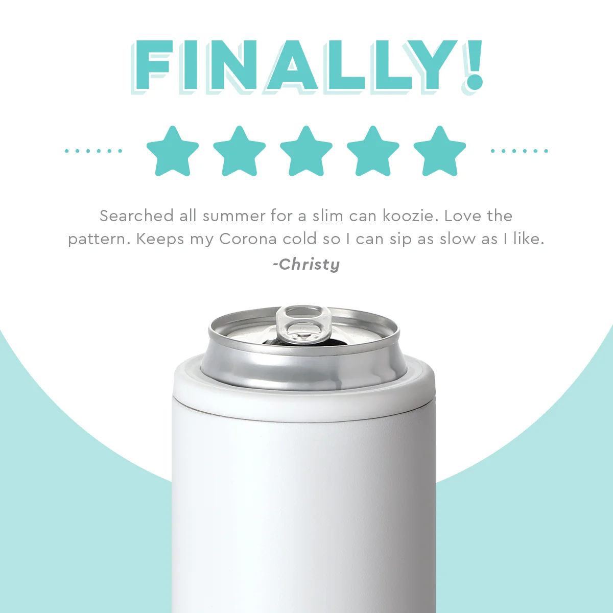 MATTE WHITE 12OZ SKINNY CAN COOLER - Image 6