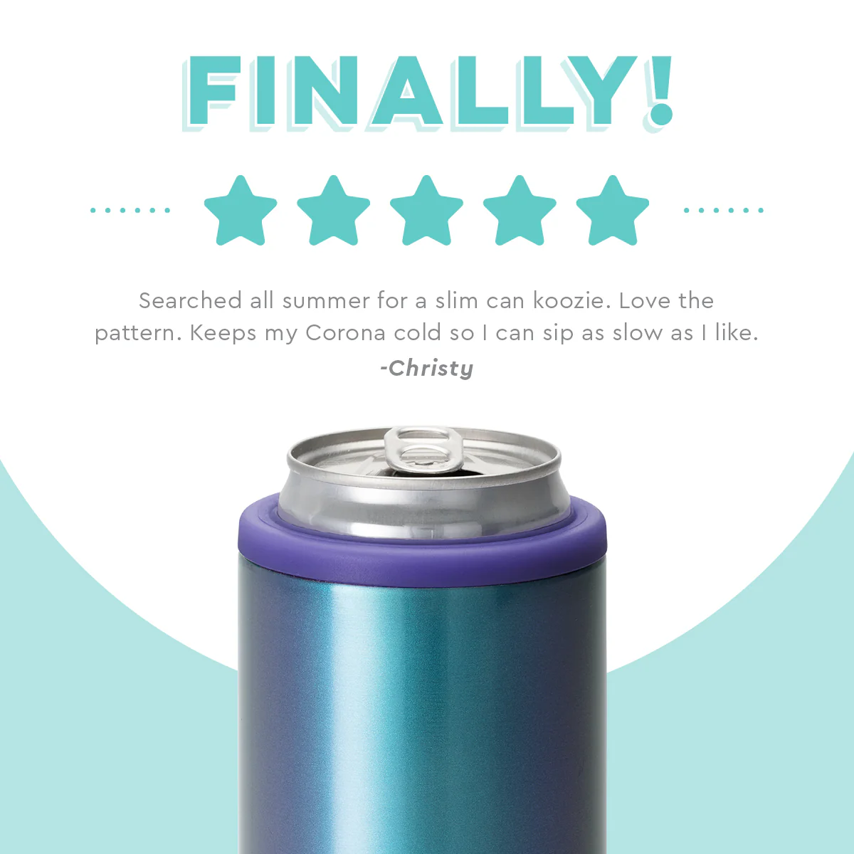MERMAZING 12OZ SKINNY CAN COOLER - Image 6